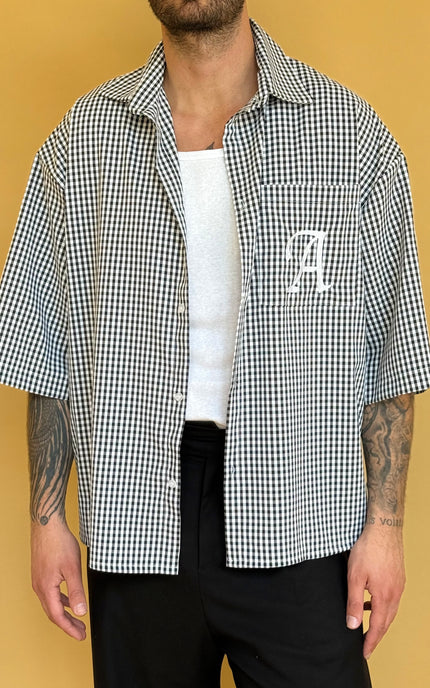 CAMICIA M/M CHECK LOGO