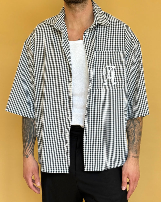 CAMICIA M/M CHECK LOGO