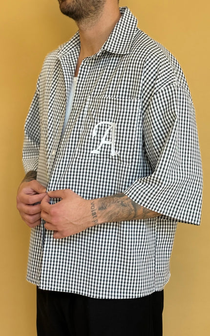 CAMICIA M/M CHECK LOGO
