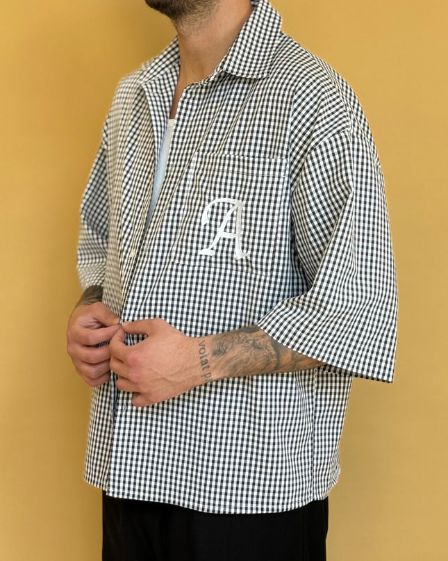 CAMICIA M/M CHECK LOGO
