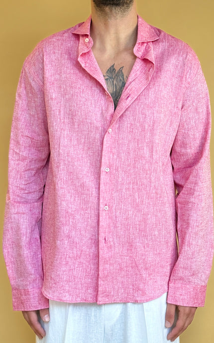 CAMICIA OVERSIZE IN LINO