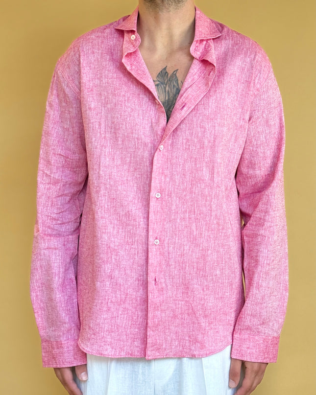 CAMICIA OVERSIZE IN LINO