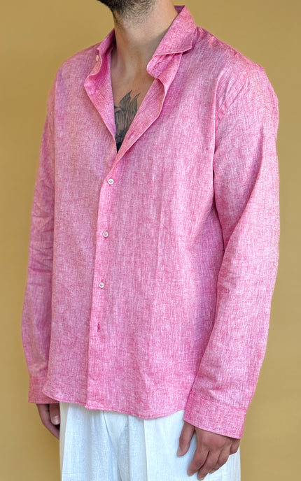 CAMICIA OVERSIZE IN LINO