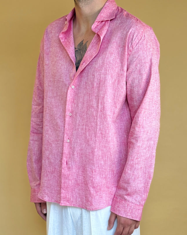 CAMICIA OVERSIZE IN LINO