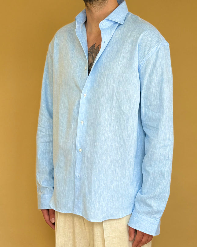 CAMICIA OVERSIZE IN LINO