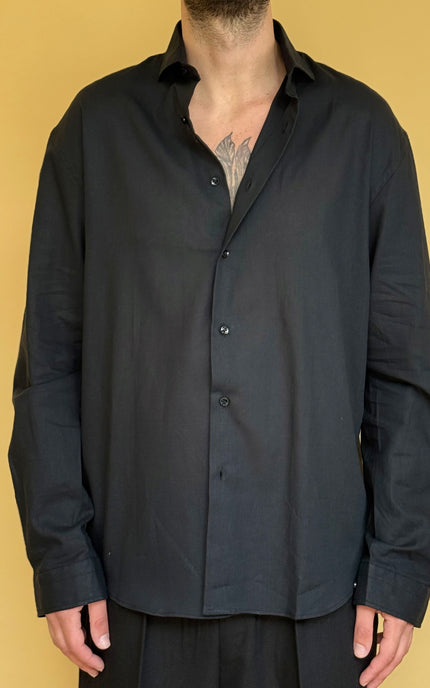 CAMICIA OVERSIZE IN LINO