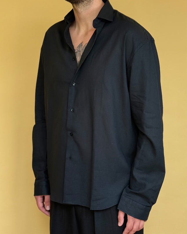 CAMICIA OVERSIZE IN LINO