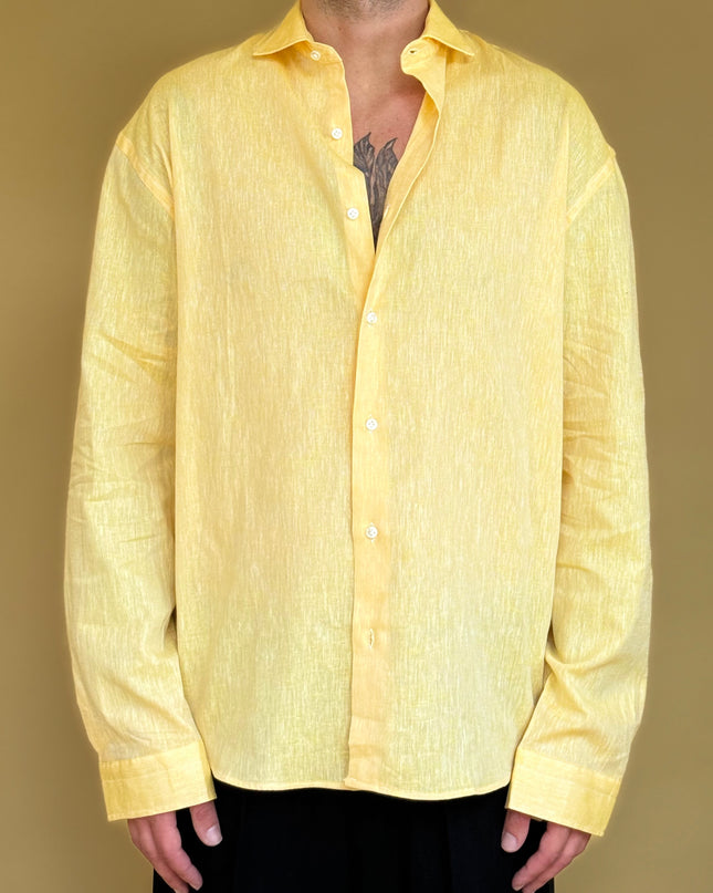 CAMICIA OVERSIZE IN LINO