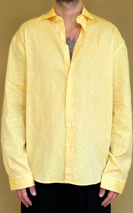 CAMICIA OVERSIZE IN LINO