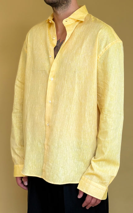 CAMICIA OVERSIZE IN LINO