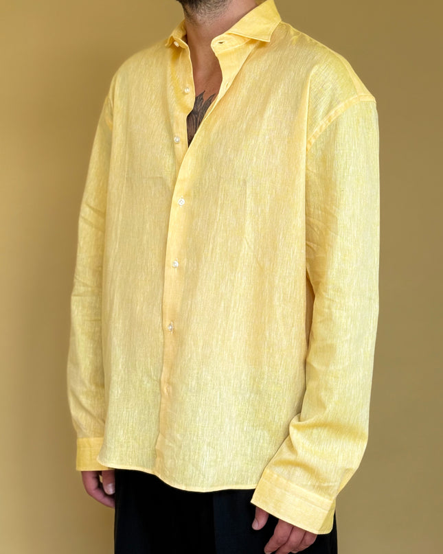 CAMICIA OVERSIZE IN LINO