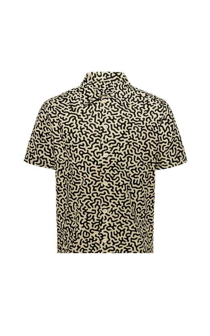 CAMICIA A FANTASIA CORALLO NERO