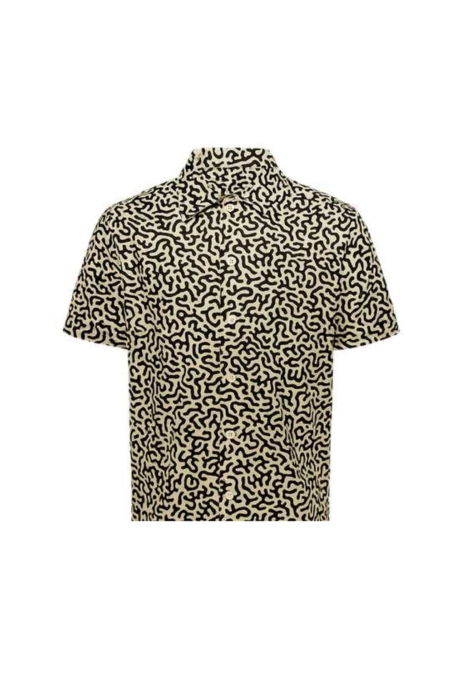 CAMICIA A FANTASIA CORALLO NERO