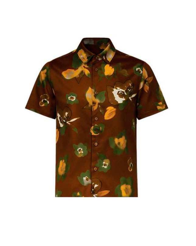 CAMICIA A FANTASIA KAIGA SIENA