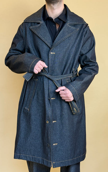 DENIM TRENCH BELT