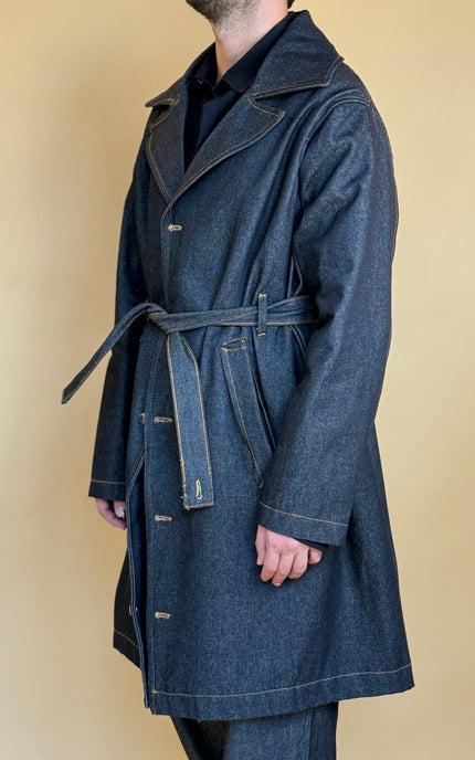 DENIM TRENCH BELT
