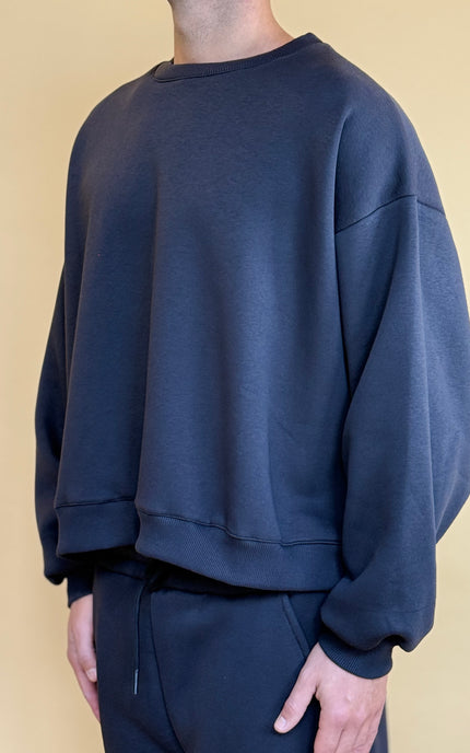 CROP CREWNECK HOODIE - DA COMPLETO