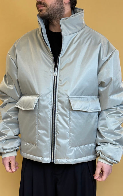 NYLON ZIP PUFFER