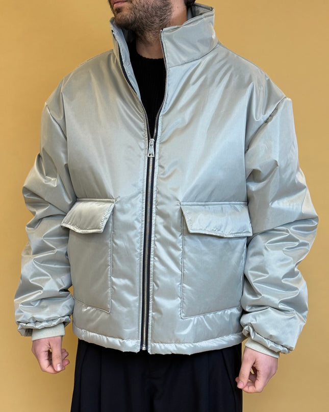NYLON ZIP PUFFER