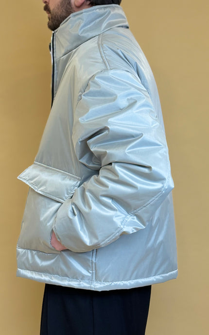 NYLON ZIP PUFFER