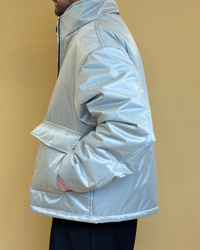 NYLON ZIP PUFFER