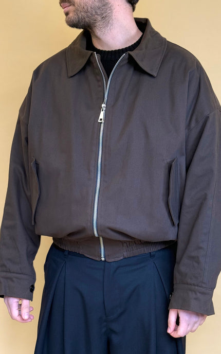 GABARDINE BOMBER JACKET
