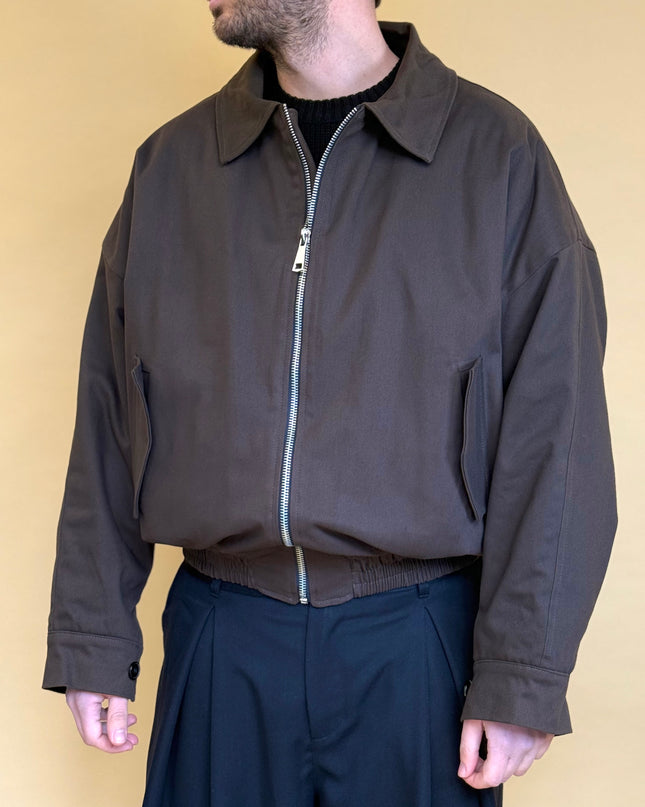 GABARDINE BOMBER JACKET