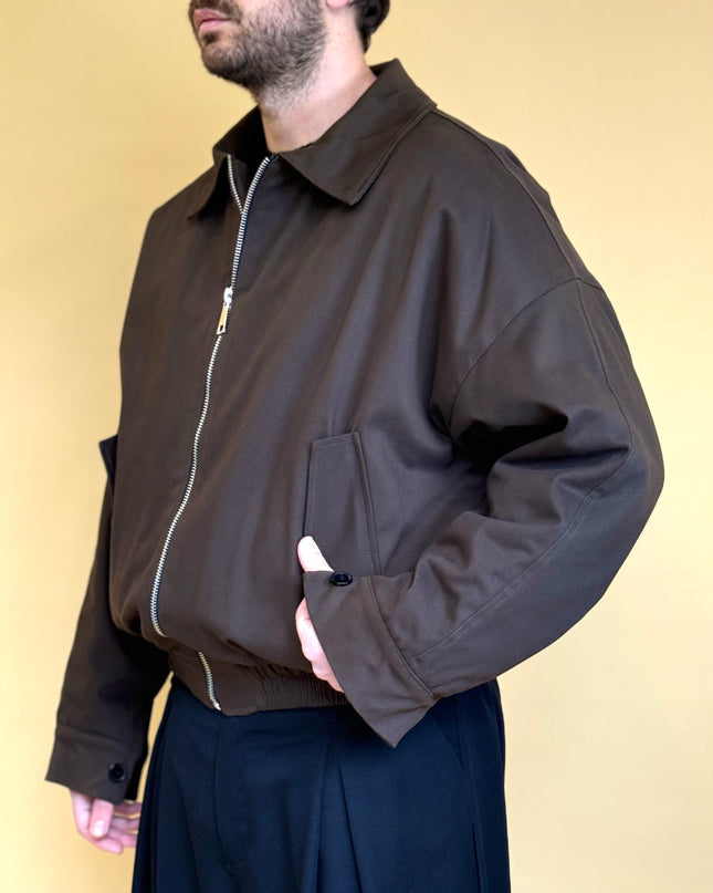 GABARDINE BOMBER JACKET