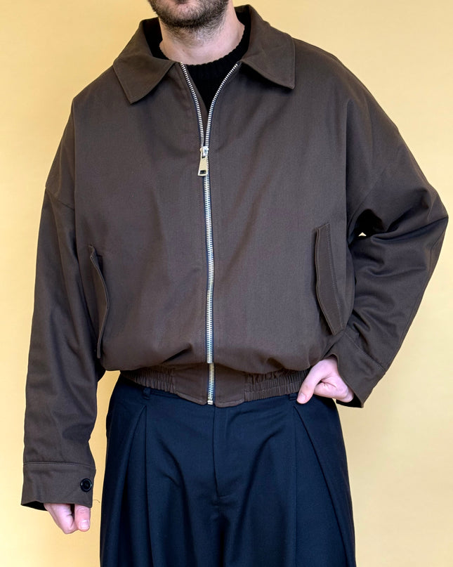 GABARDINE BOMBER JACKET