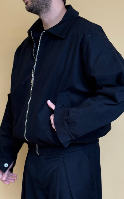 GABARDINE BOMBER JACKET