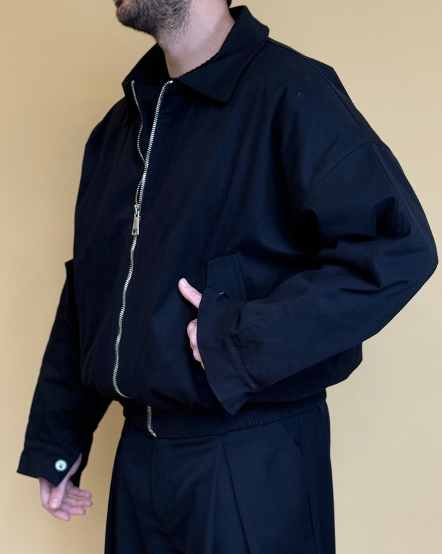 GABARDINE BOMBER JACKET