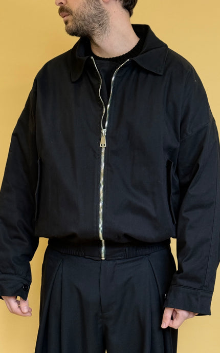 GABARDINE BOMBER JACKET