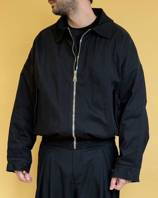 GABARDINE BOMBER JACKET