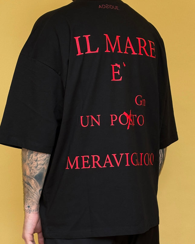 'GIN MARE..' BLACK TEE