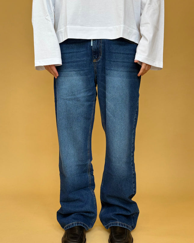 FLARE DENIM BLU WASH