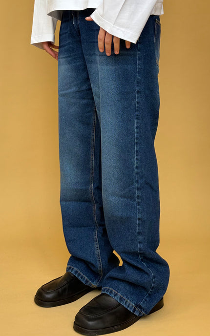 FLARE DENIM BLU WASH