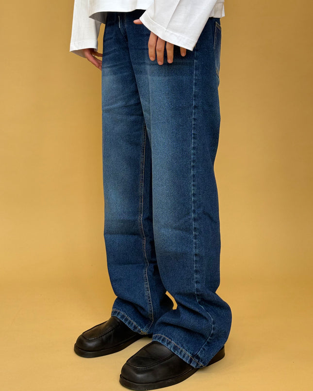 FLARE DENIM BLU WASH