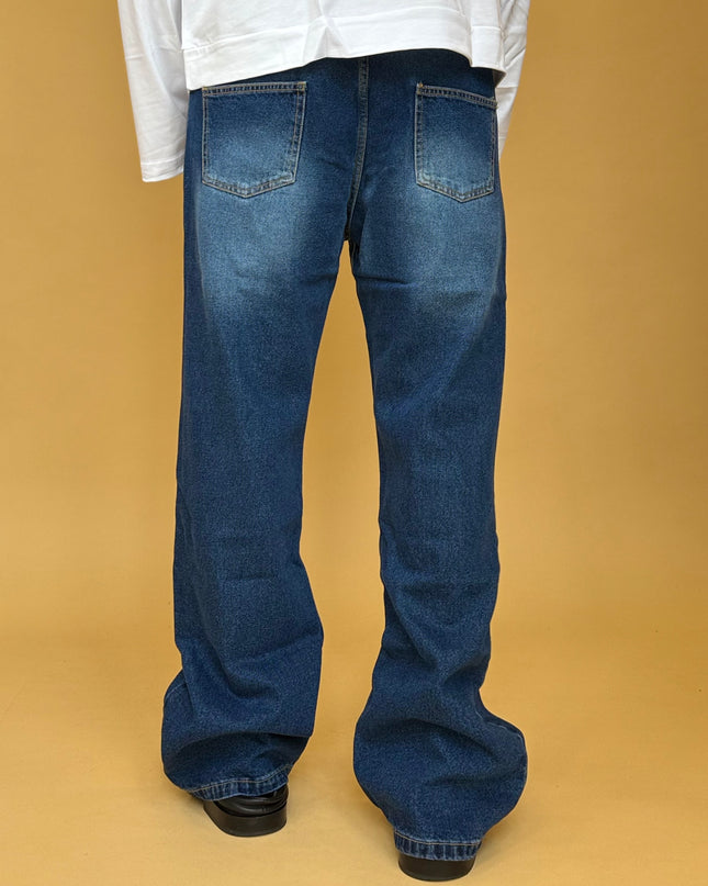 FLARE DENIM BLU WASH