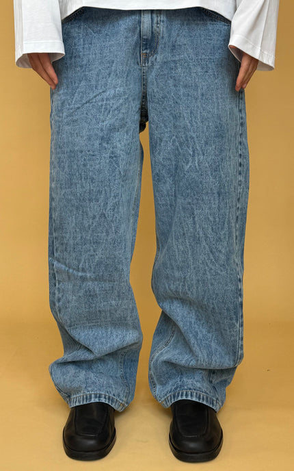 MARBLE BAGGY DENIM