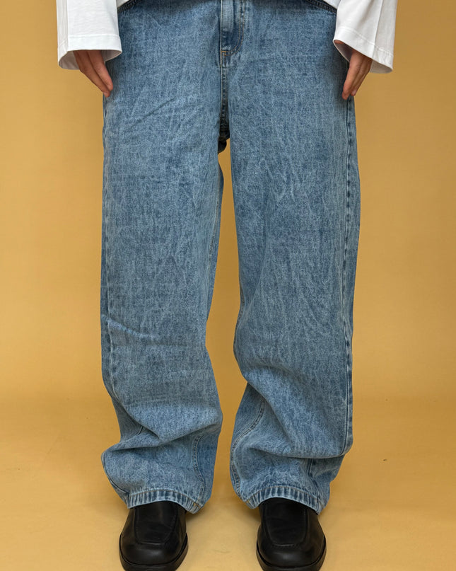 MARBLE BAGGY DENIM