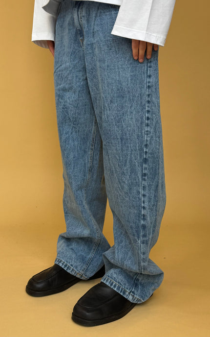 MARBLE BAGGY DENIM