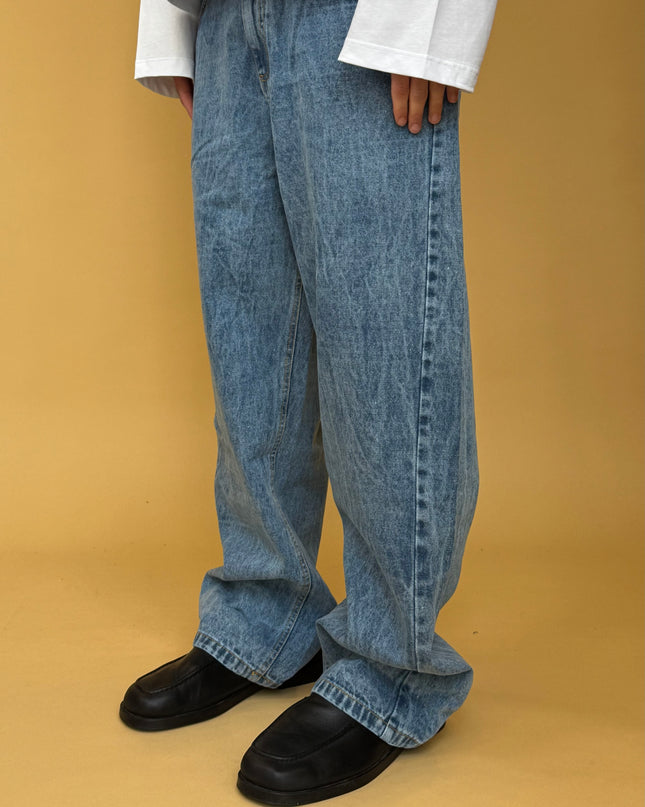 MARBLE BAGGY DENIM