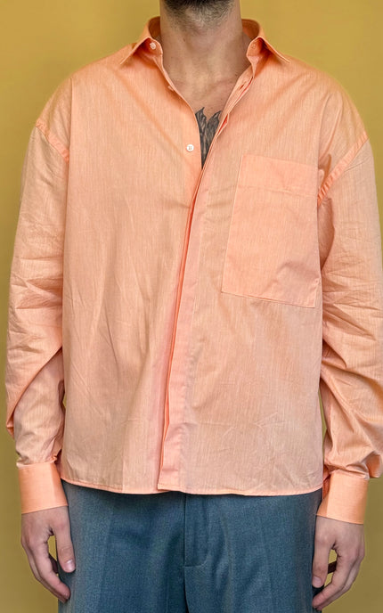 CAMICIA CROP 100% COTONE - TINTA UNITA