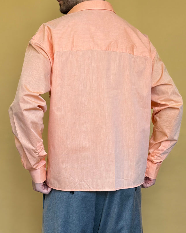 CAMICIA CROP 100% COTONE - TINTA UNITA