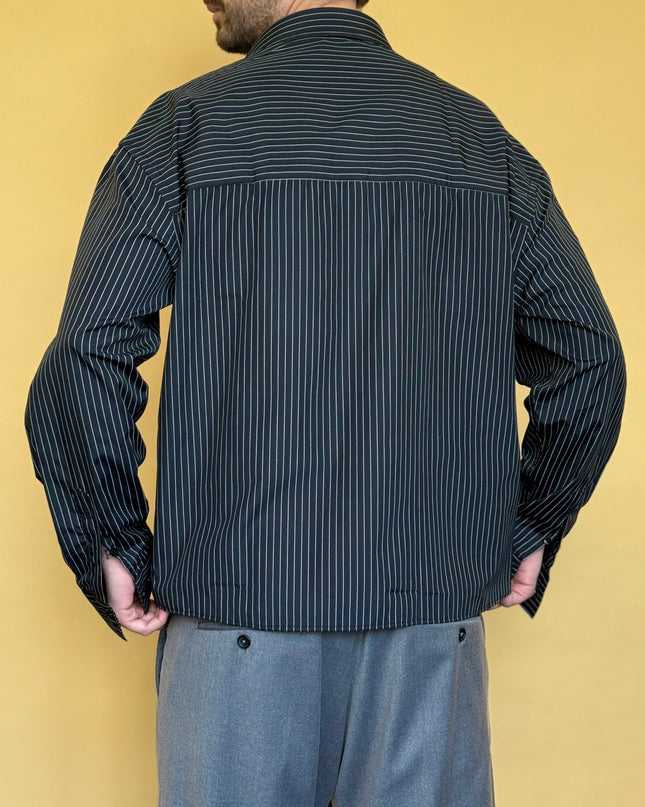 CAMICIA CROP 100% COTONE - RIGATA