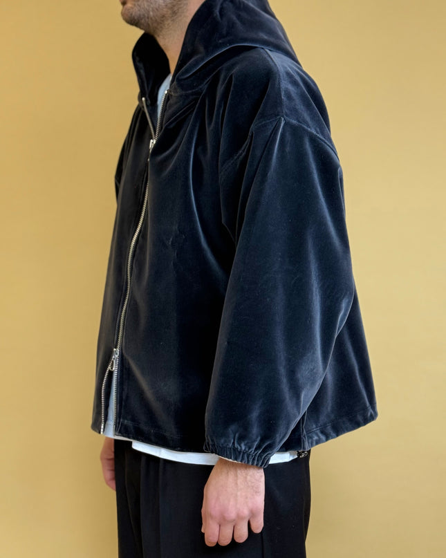 HOODIE DOUBLE FIT IN CINIGLIA