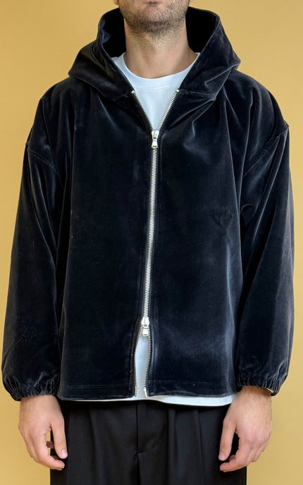 HOODIE DOUBLE FIT IN CINIGLIA